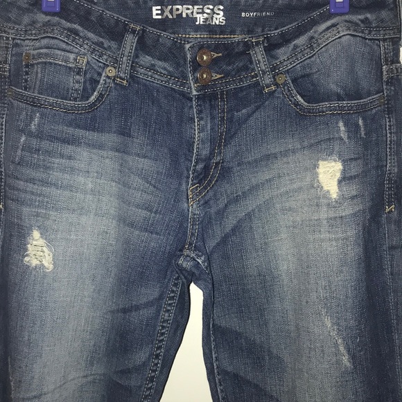 Express boyfriend frayed jeans - Picture 3 of 4